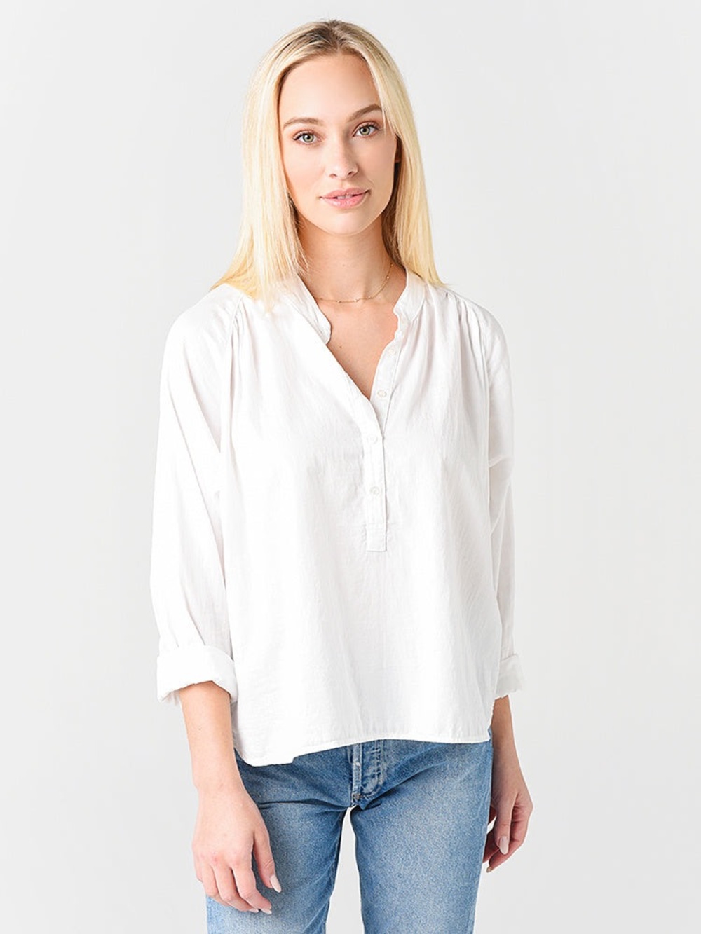 Xirena Gauze Top Cotton Off White Size Xsmall